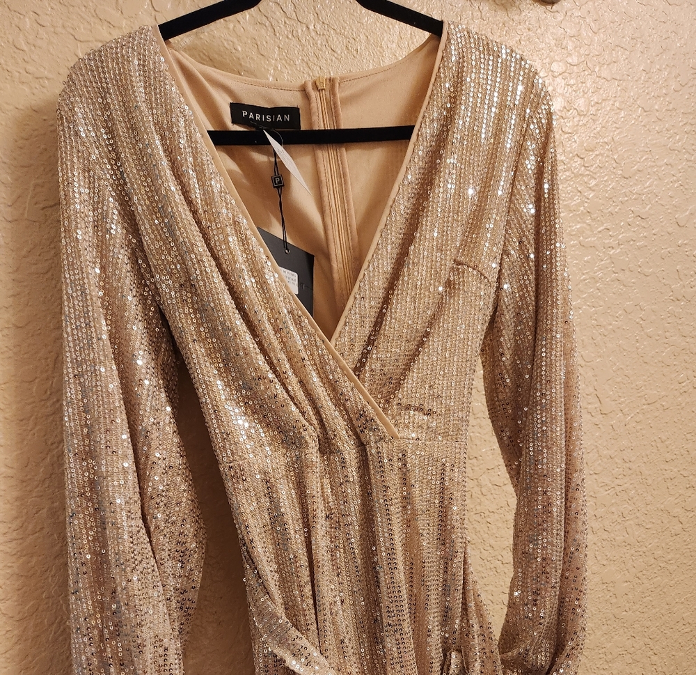 Long sleeve mini dress